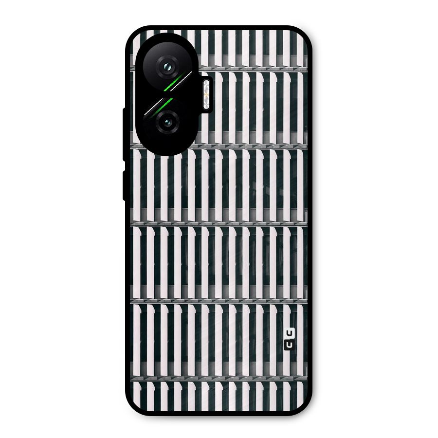 Dark Lines Pattern Metal Back Case for Poco F7