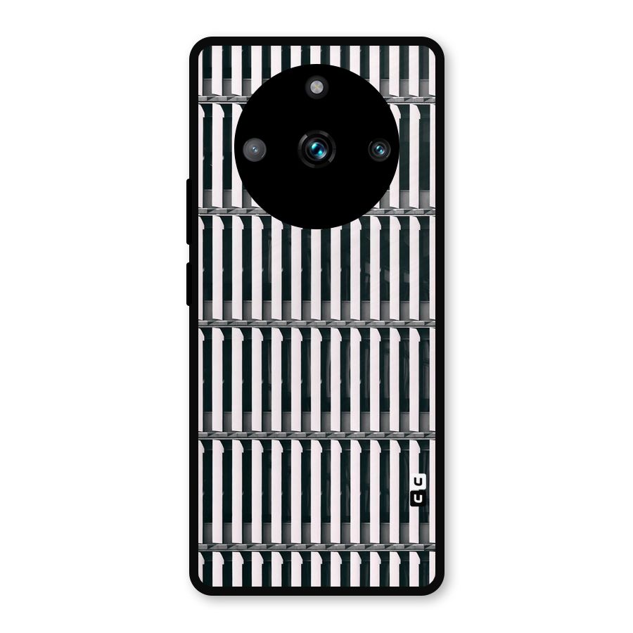 Dark Lines Pattern Metal Back Case for Realme 11 Pro Plus