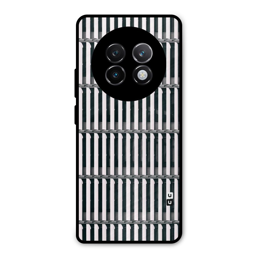 Dark Lines Pattern Metal Back Case for Realme 13 Plus