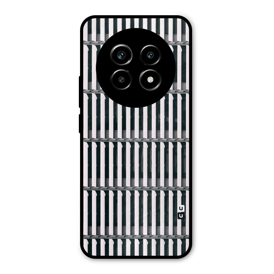 Dark Lines Pattern Metal Back Case for Realme 13 Pro