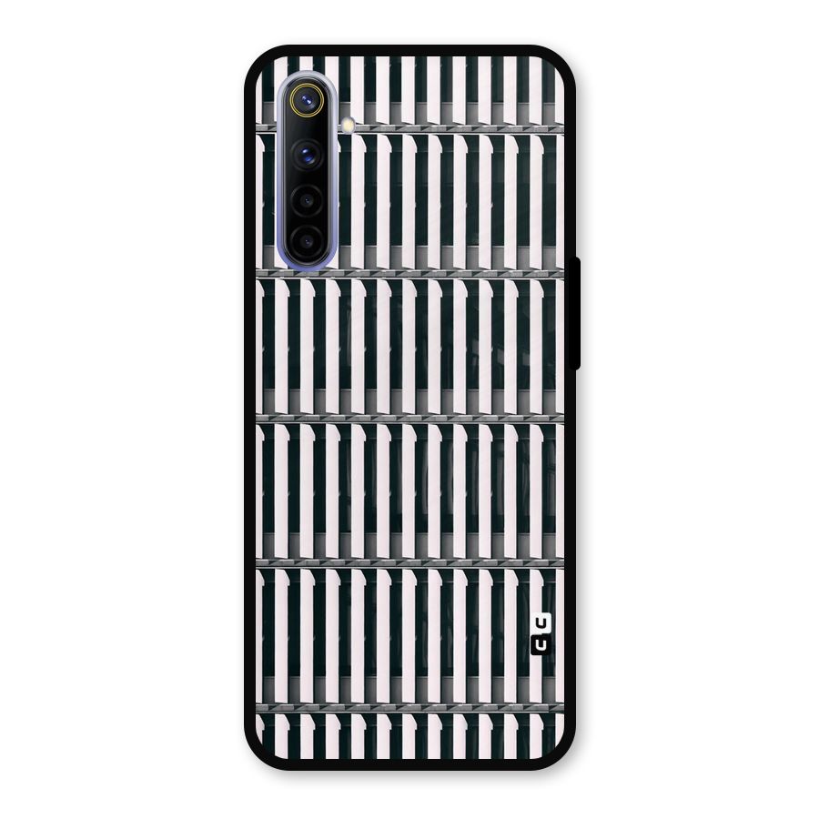 Dark Lines Pattern Metal Back Case for Realme 6