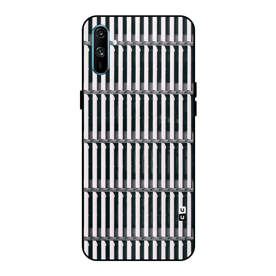 Dark Lines Pattern Metal Back Case for Realme C3