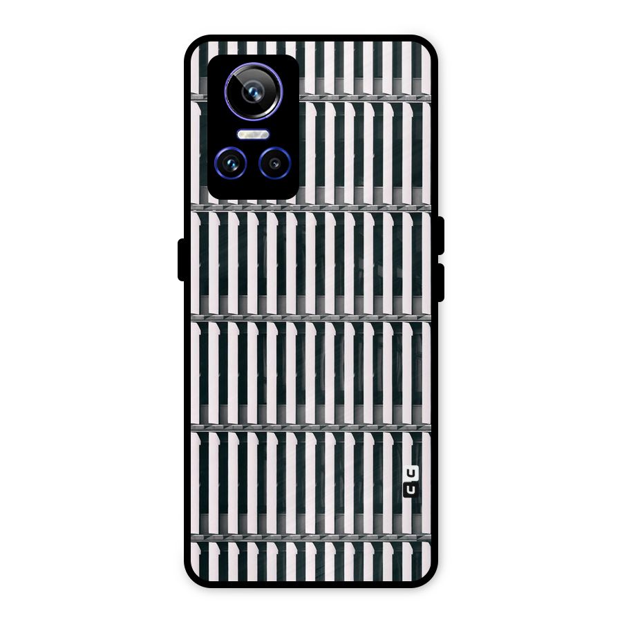 Dark Lines Pattern Metal Back Case for Realme GT Neo 3