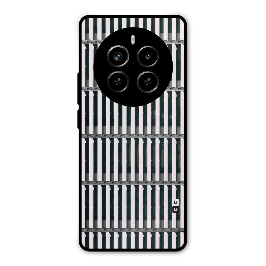 Dark Lines Pattern Metal Back Case for Realme P1 Pro