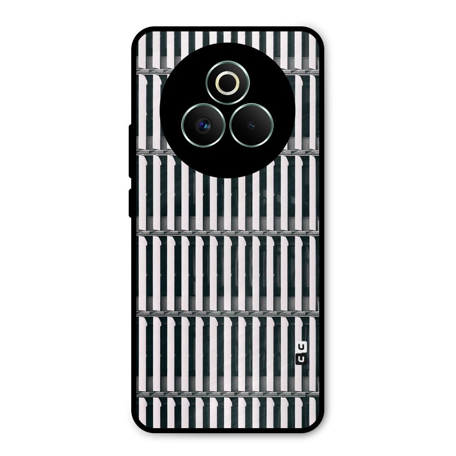 Dark Lines Pattern Metal Back Case for Realme P3 Pro