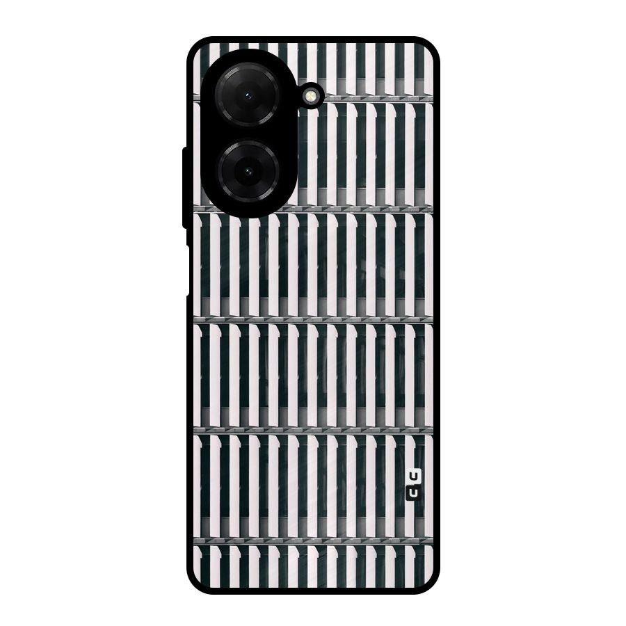 Dark Lines Pattern Metal Back Case for Redmi A5 4G