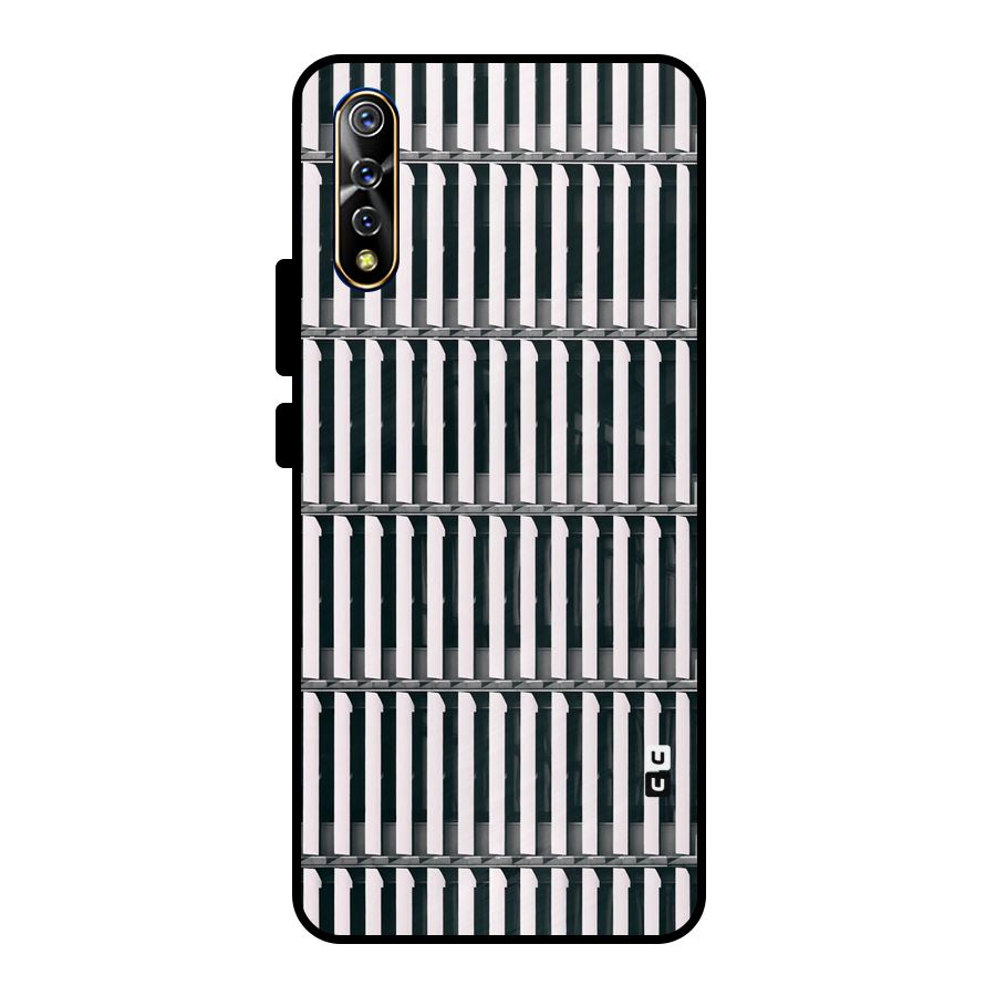Dark Lines Pattern Metal Back Case for Vivo S1