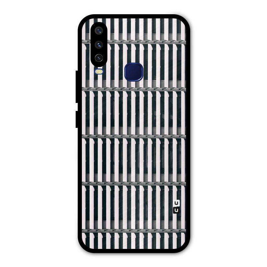 Dark Lines Pattern Metal Back Case for Vivo V17