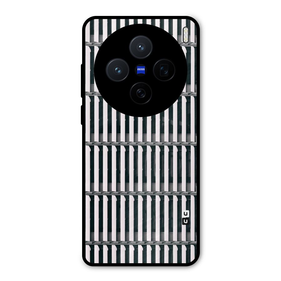 Dark Lines Pattern Metal Back Case for Vivo X200