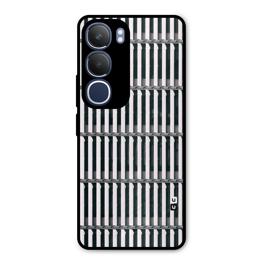 Dark Lines Pattern Metal Back Case for Vivo Y29