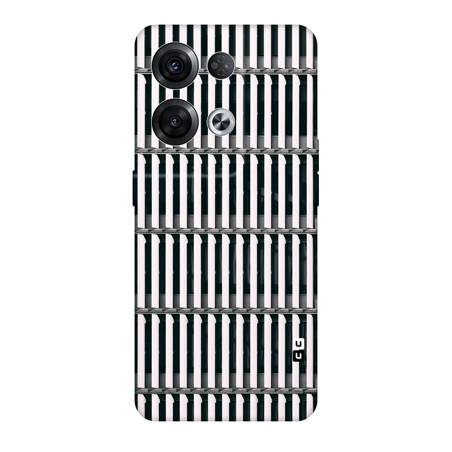 Dark Lines Pattern Original Polycarbonate Back Case for Oppo Reno8 Pro 5G
