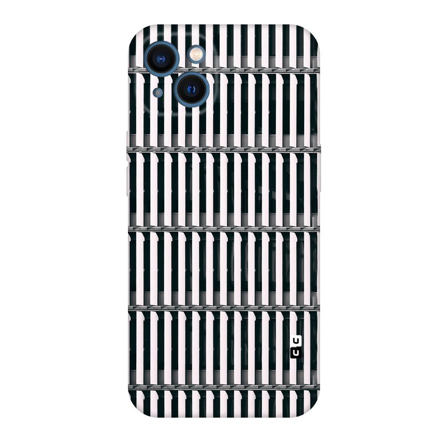 Dark Lines Pattern Original Polycarbonate Back Case for iPhone 13