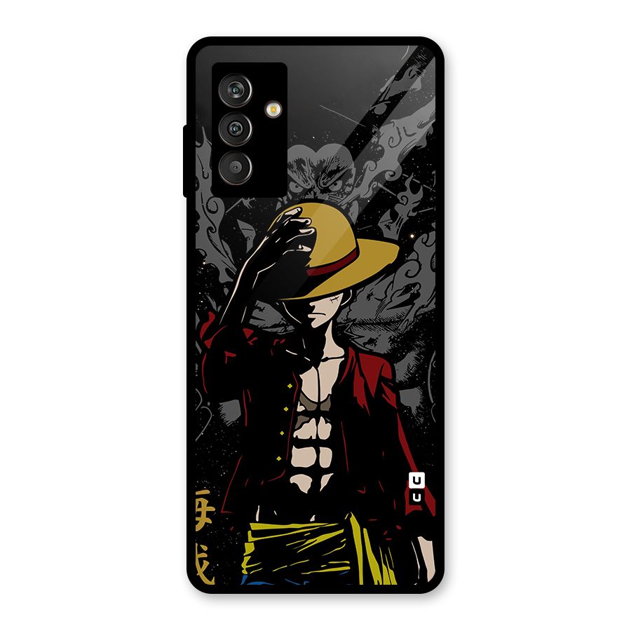 Dark Luffy Art Glass Back Case for Galaxy M13