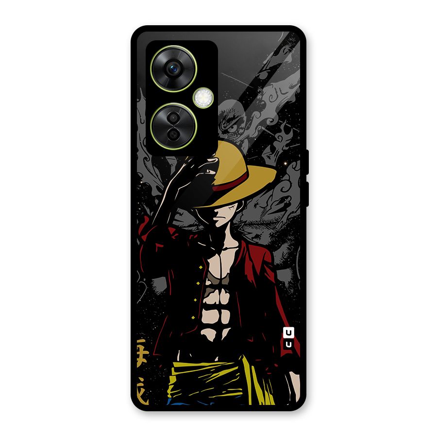 Dark Luffy Art Glass Back Case for OnePlus Nord CE 3 Lite