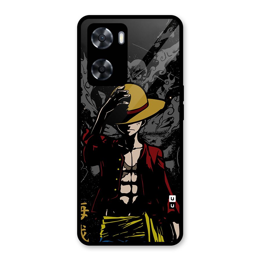 Dark Luffy Art Glass Back Case for OnePlus Nord N20 SE
