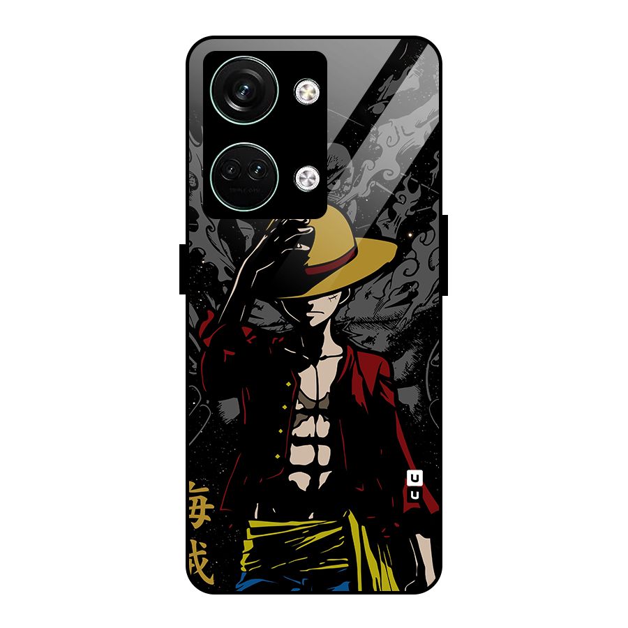 Dark Luffy Art Glass Back Case for Oneplus Nord 3