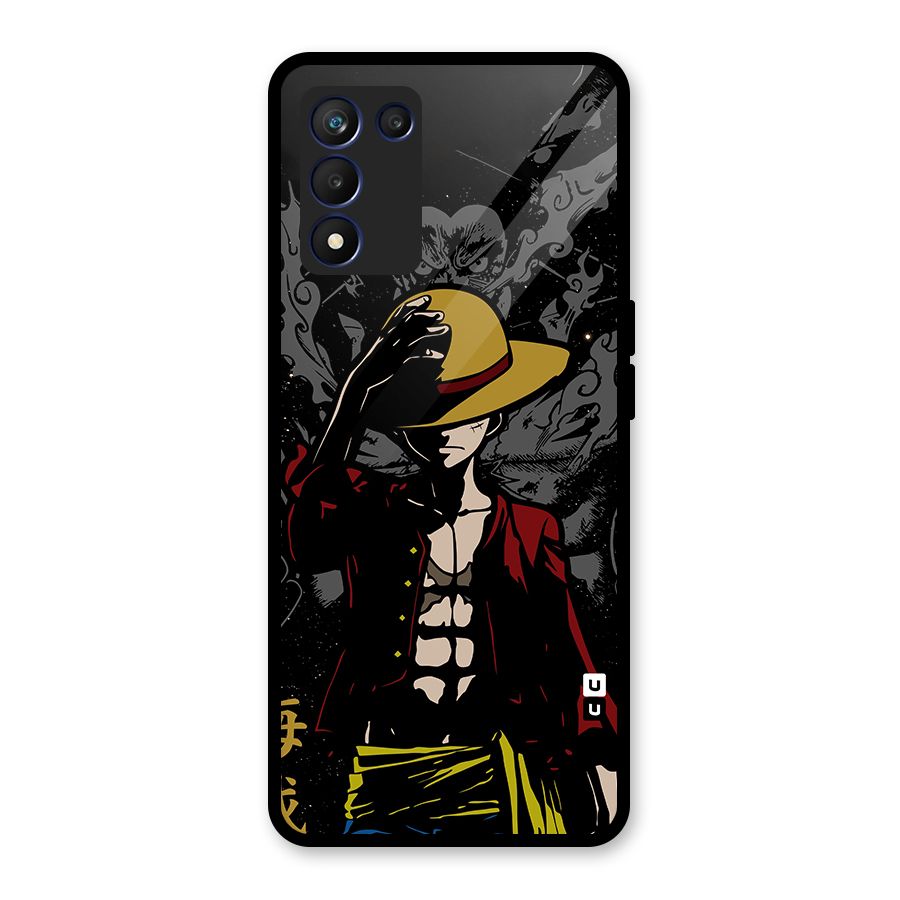 Dark Luffy Art Glass Back Case for Realme 9 5G Speed