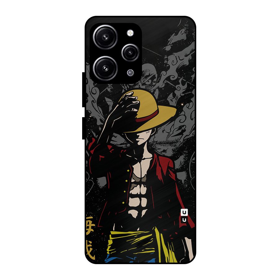 Dark Luffy Art Glass Back Case for Redmi 12 4G