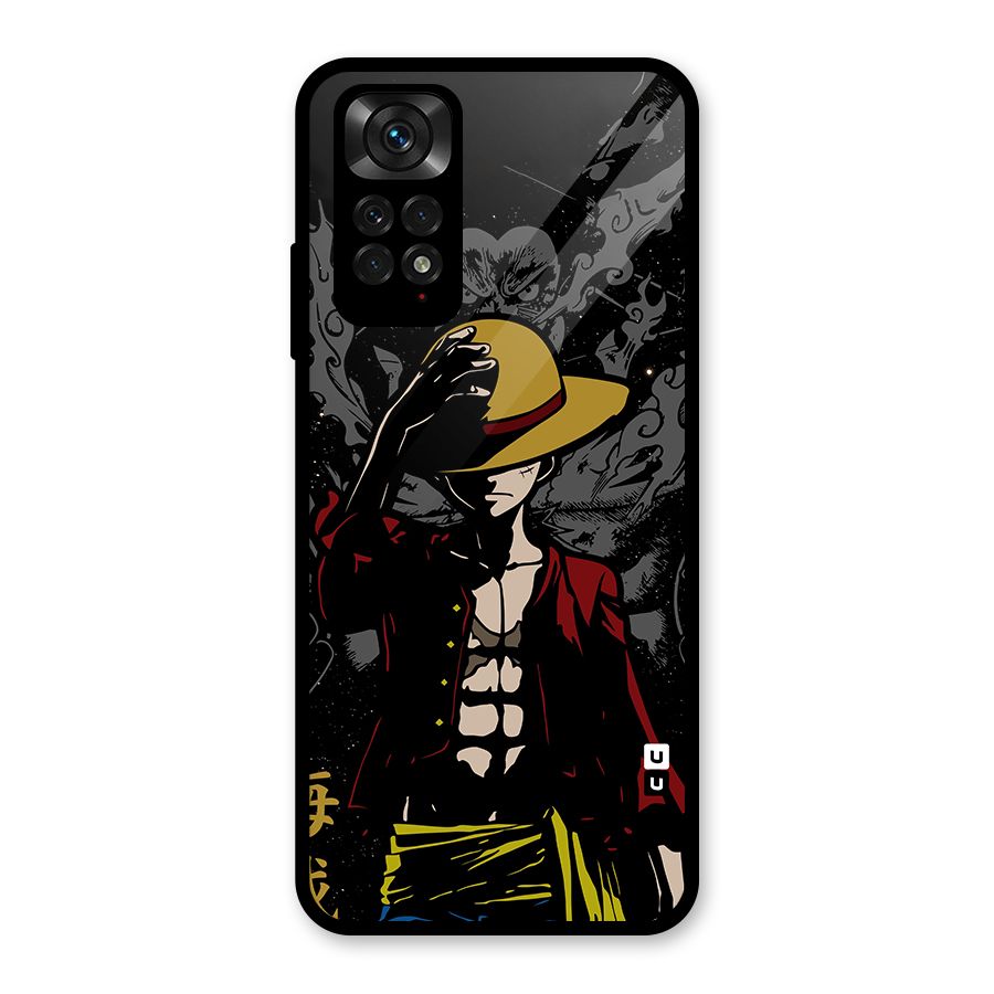 Dark Luffy Art Glass Back Case for Redmi Note 11S
