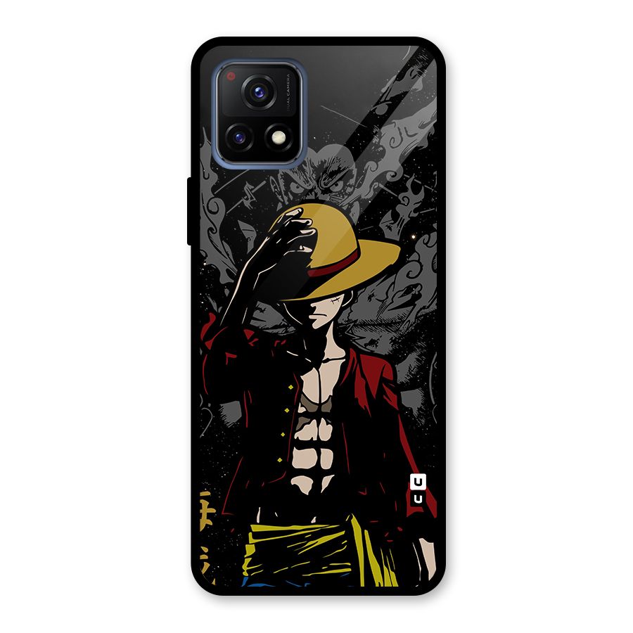 Dark Luffy Art Glass Back Case for Vivo Y72 5G