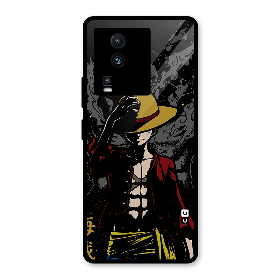 Dark Luffy Art Glass Back Case for Vivo iQOO Neo 7 Pro