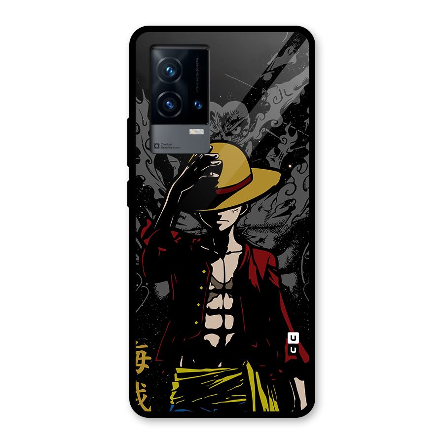 Dark Luffy Art Glass Back Case for iQOO 9 5G