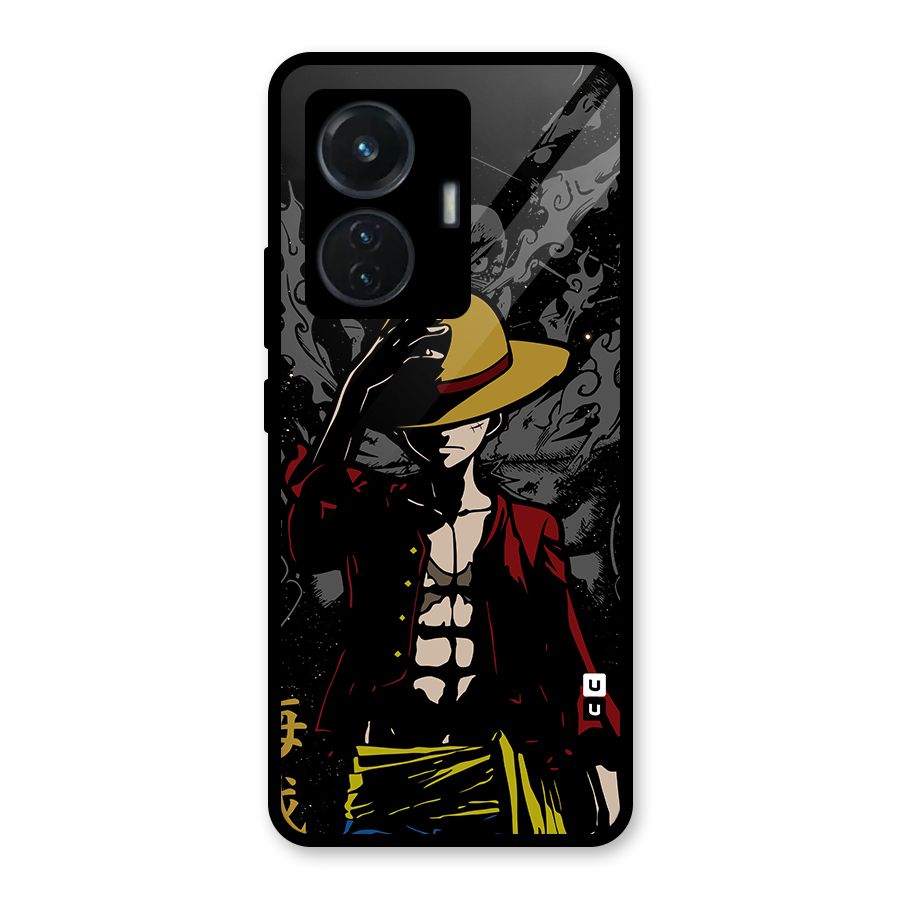 Dark Luffy Art Glass Back Case for iQOO Z6 44W