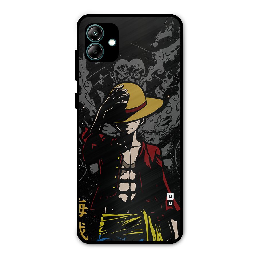 Dark Luffy Art Metal Back Case for Galaxy A04