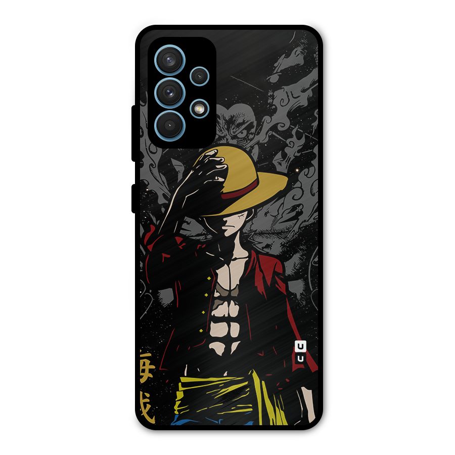 Dark Luffy Art Metal Back Case for Galaxy A32