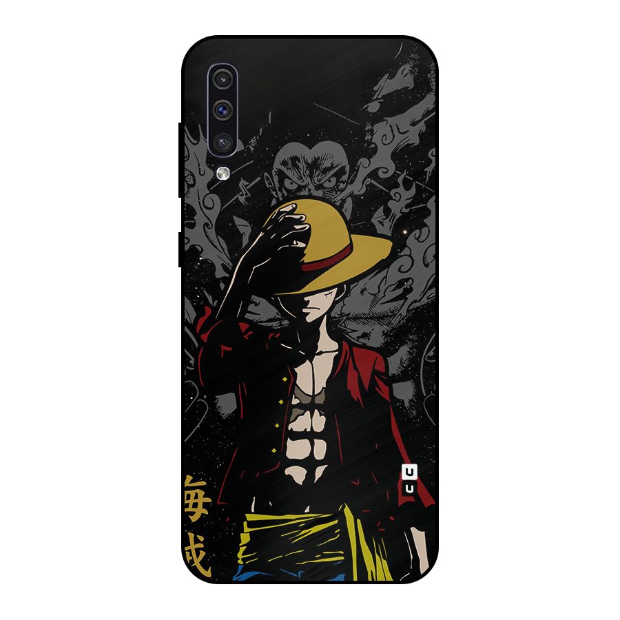 Dark Luffy Art Metal Back Case for Galaxy A50s