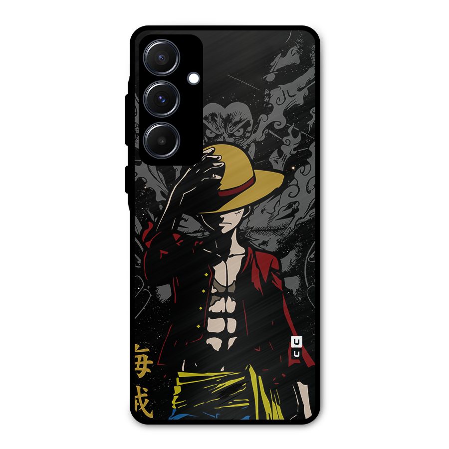 Dark Luffy Art Metal Back Case for Galaxy A55