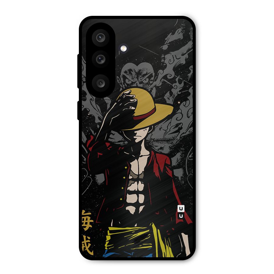 Dark Luffy Art Metal Back Case for Galaxy F56
