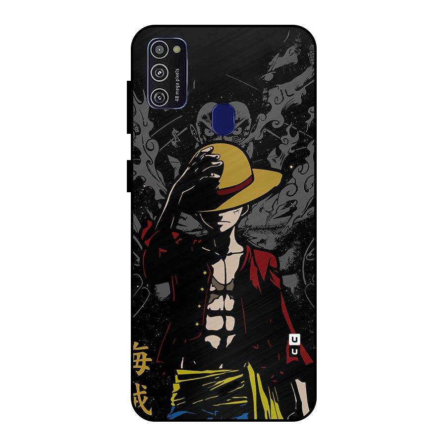 Dark Luffy Art Metal Back Case for Galaxy M21