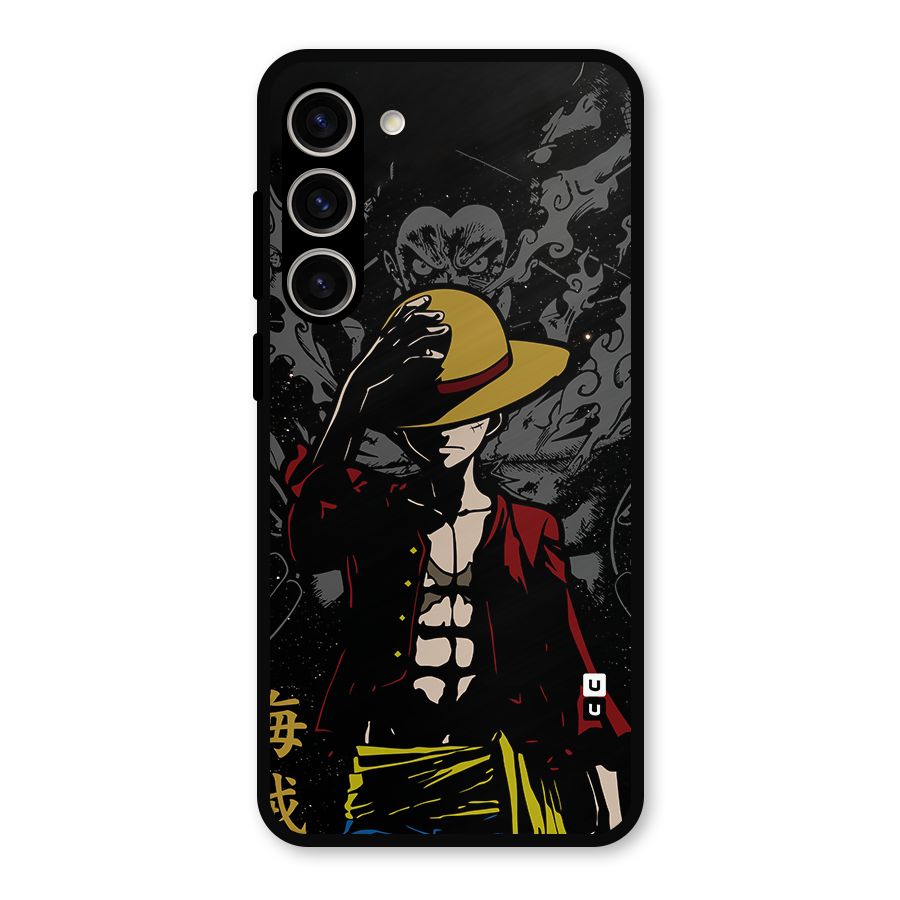 Dark Luffy Art Metal Back Case for Galaxy S23 Plus