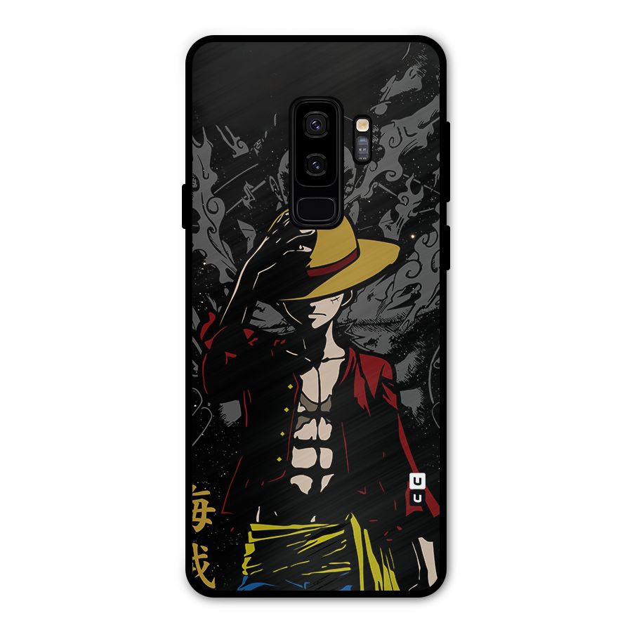 Dark Luffy Art Metal Back Case for Galaxy S9 Plus