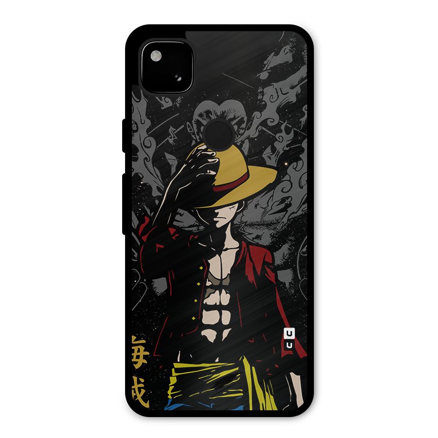 Dark Luffy Art Metal Back Case for Google Pixel 4a
