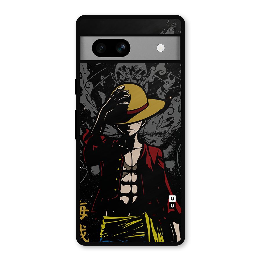 Dark Luffy Art Metal Back Case for Google Pixel 7a