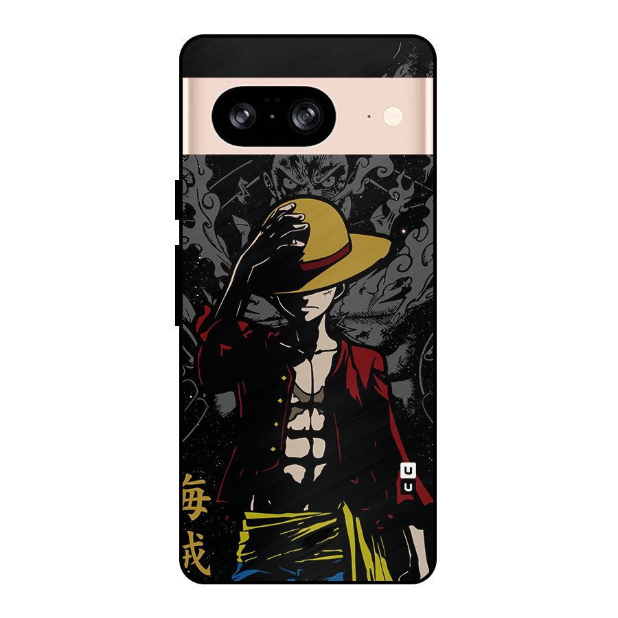 Dark Luffy Art Metal Back Case for Google Pixel 8