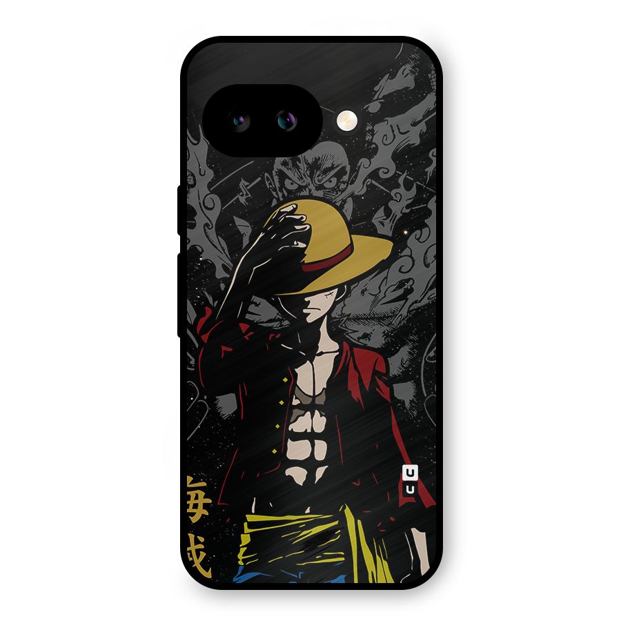 Dark Luffy Art Metal Back Case for Google Pixel 9a