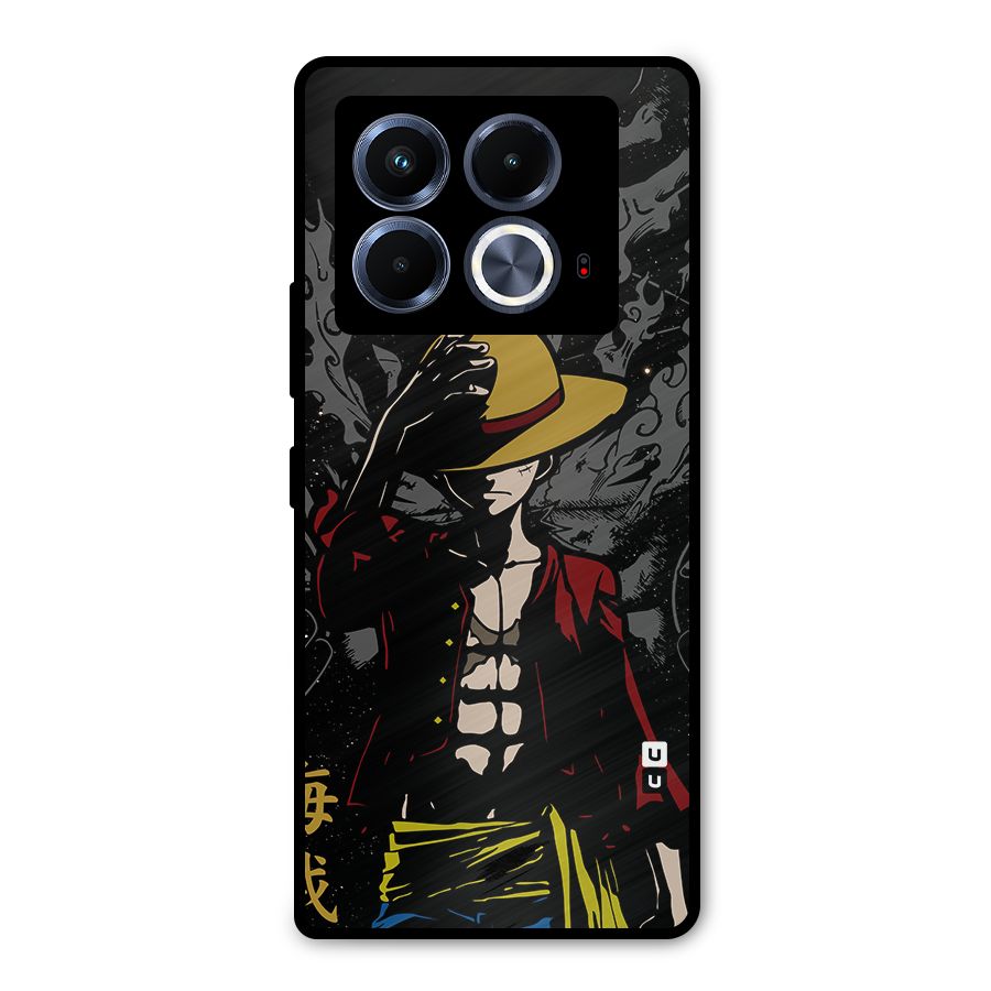 Dark Luffy Art Metal Back Case for Infinix Note 40 5G