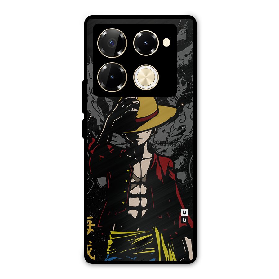 Dark Luffy Art Metal Back Case for Infinix Note 40 Pro Plus