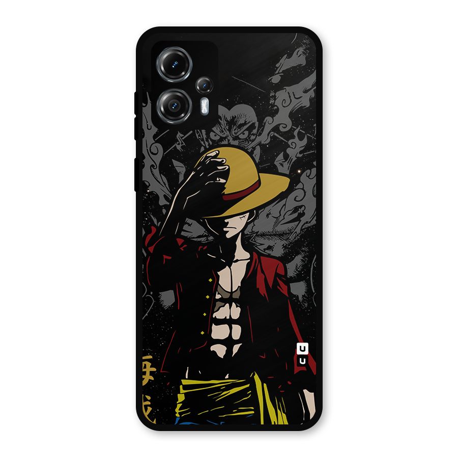 Dark Luffy Art Metal Back Case for Moto G13