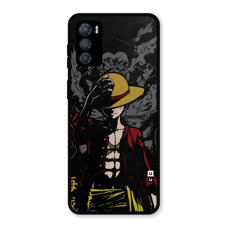 Dark Luffy Art Metal Back Case for Moto G42