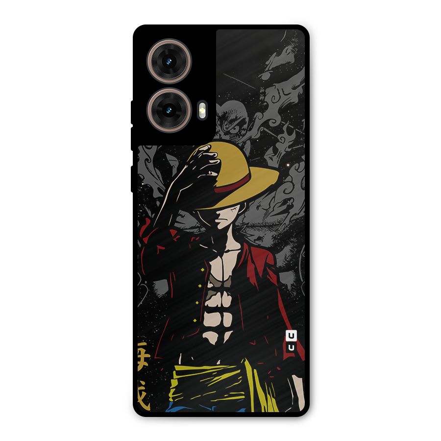 Dark Luffy Art Metal Back Case for Moto G85