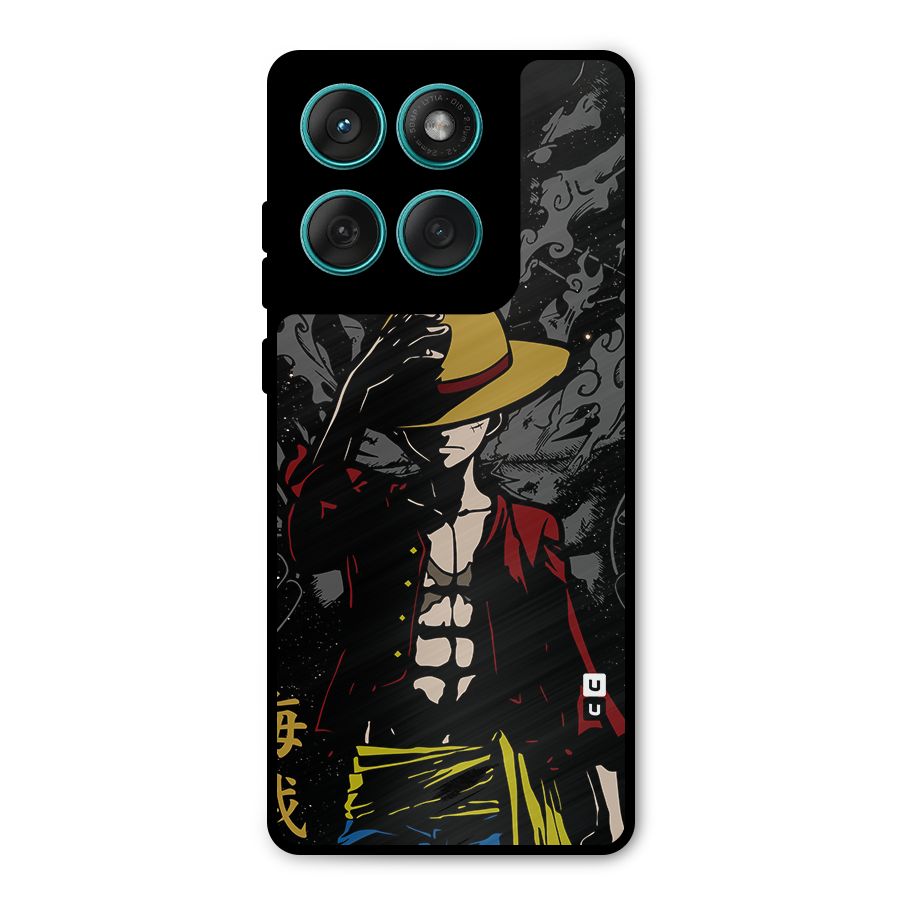 Dark Luffy Art Metal Back Case for Motorola Edge 60