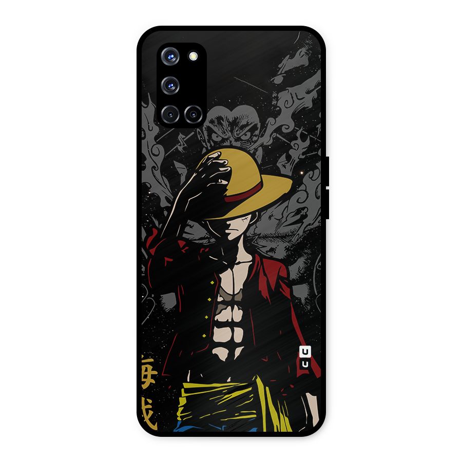 Dark Luffy Art Metal Back Case for Oppo A52