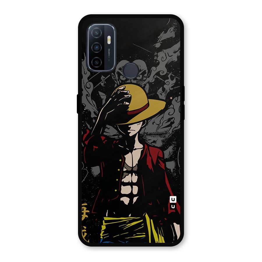 Dark Luffy Art Metal Back Case for Oppo A53