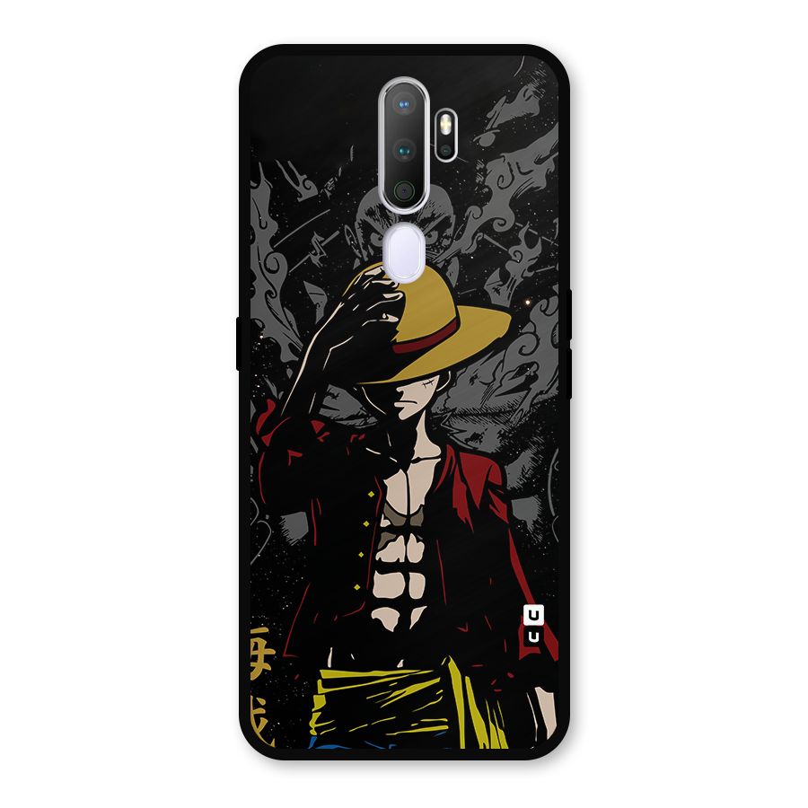 Dark Luffy Art Metal Back Case for Oppo A5 (2020)