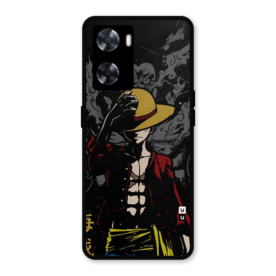 Dark Luffy Art Metal Back Case for Oppo A77s