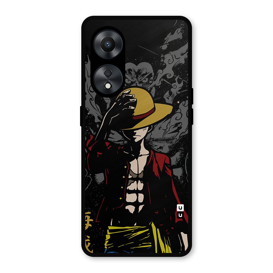 Dark Luffy Art Metal Back Case for Oppo A78